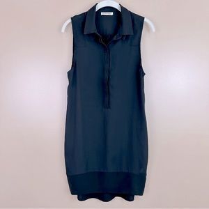 Second Female Copenhagen Black Sleeveless Manja Long Shirt Small